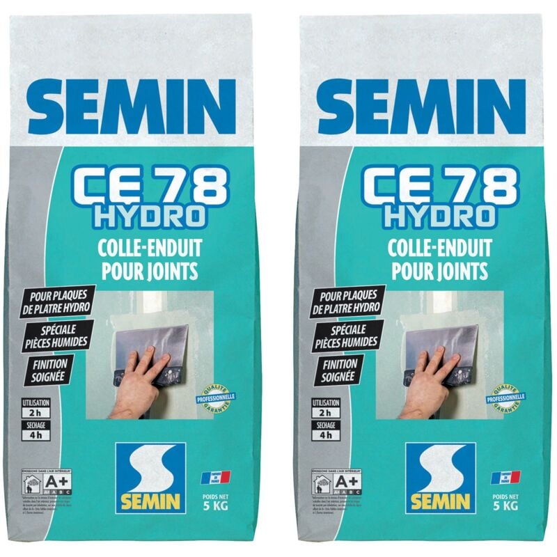 Enduit pour Joint Semin ce 78 Hydro - Poudre - Sac de 5 kg (lot de 2)
