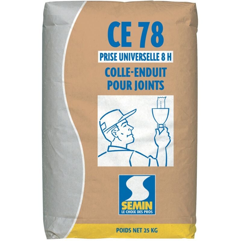 Semin - Enduit pour joint ce 78 prise universelle 8 heures - sac de 25 kg