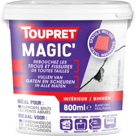 Enduit de rebouchage rapide rebouche tout express SADER : le pot de 700 ml  à Prix Carrefour