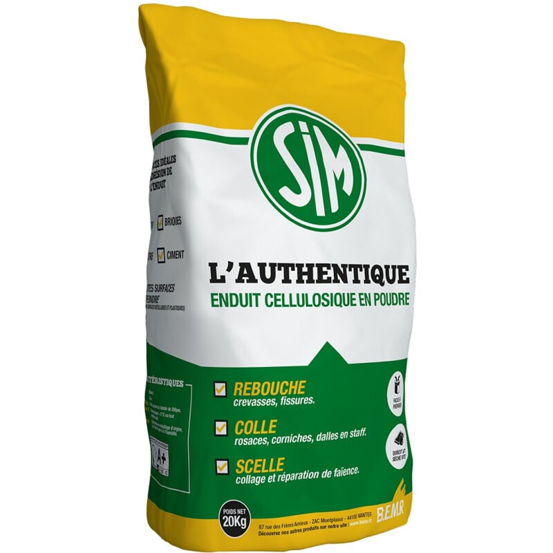 Sim Enduit Reboucheur 20 Kg - SIM