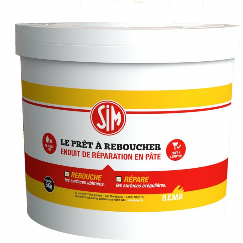 Bemr - Sim Le Pret a Reboucher Pate 5kg - sim