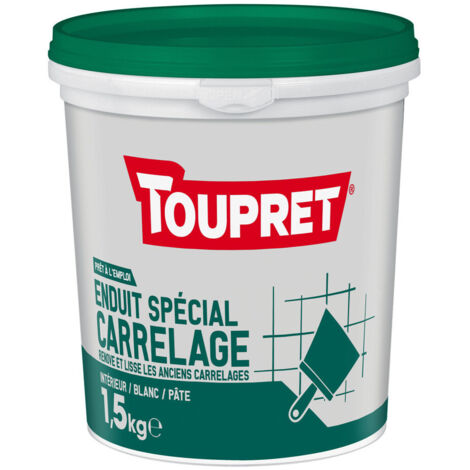 Enduit spécial carrelage pâte pot Toupret  Conditionnement: 1,5KG