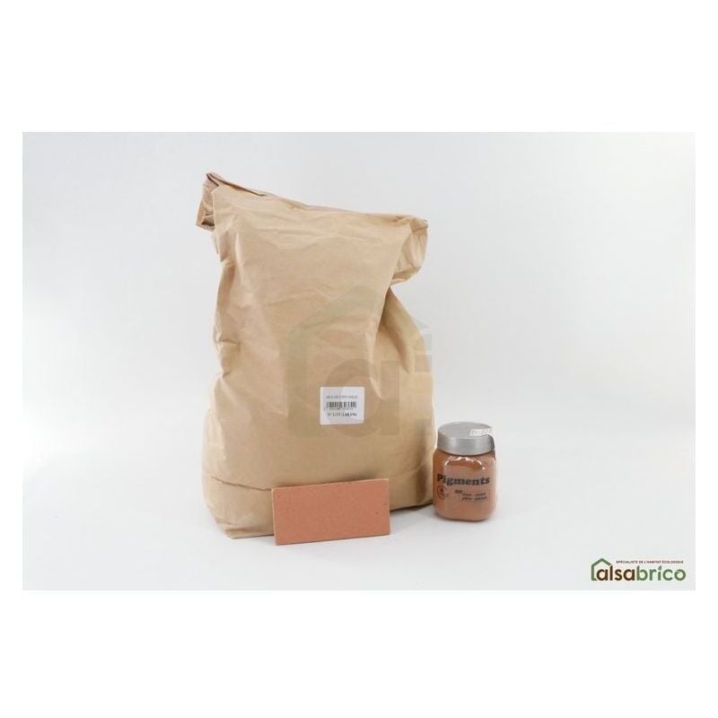 Enduit teinté à l'argile déco fin avec pigments naturels, Terre de Provence - Sac de 15kg