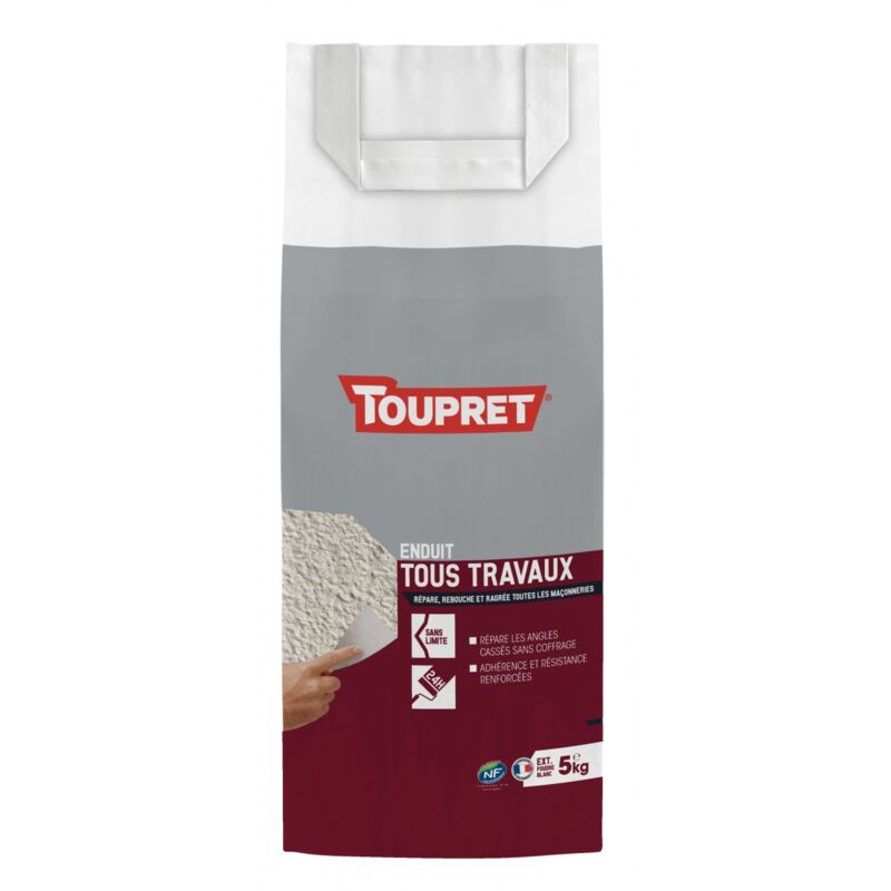 Tous travaux poudre 3 en 1 extérieur 5 kg - Toupret
