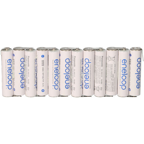 eneloop Akkupack 14,4V / 800mAh F1x12 Reihe mit Lötfahne Zelle AAA