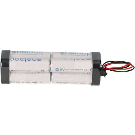 eneloop Akkupack 9,6V / 2000mAh - F2x2x2 passend für Graupner Zelle eneloop AA