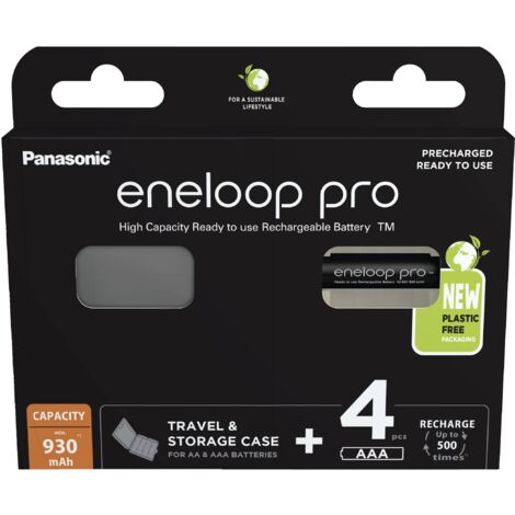eneloop eneloop pro HR03 +Box Pile rechargeable LR3 (AAA) NiMH 930 mAh 1.2 V 4 pc(s) X926692