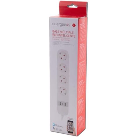 Energeeks Base múltiple 4 tomas Wifi
