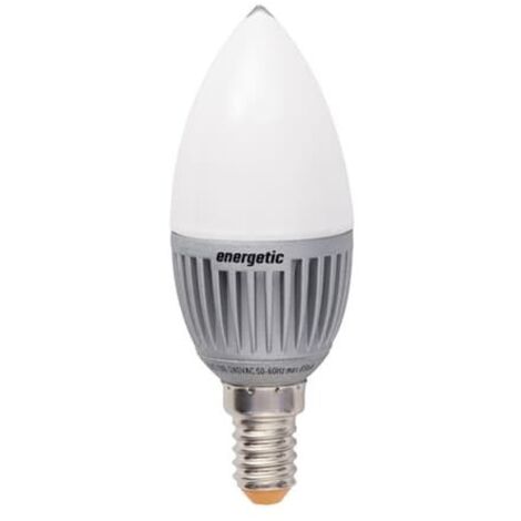 Energetic LED Lampe E14, Kerzenform, Matt, Warmweiß 3 Watt = 15 Watt, Energieklasse A