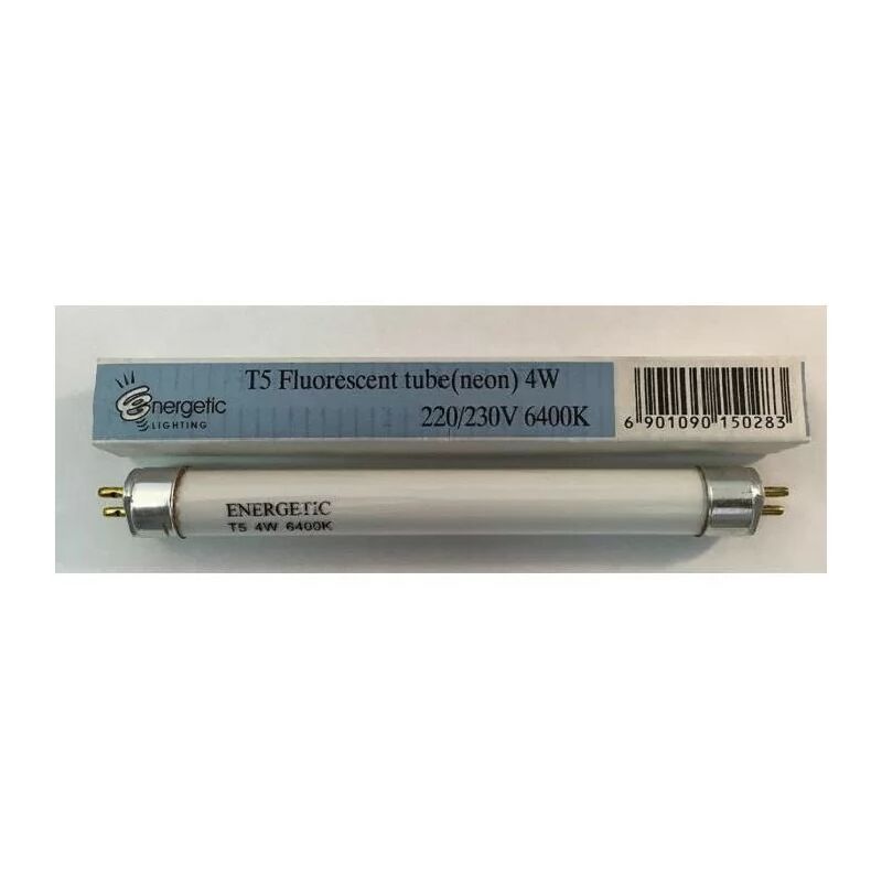 

EL4W6400K Tubo fluorescente T5 G5 Mini 4W 6400K 220 / 230V L = 136mm - Energetic Lighting