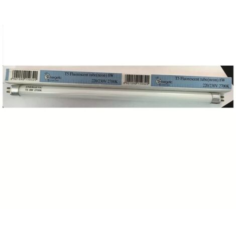 Energetic Lighting EL8W2700K Tube T5 Mini Fluorescent G5 8W 2700K 220/230V L=286mm - blanc