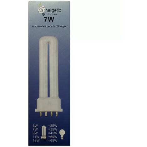 Energetic Lighting YDW7-U 2G7 7W 350lm L120mm Glühbirne – energiesparend – lange Lebensdauer