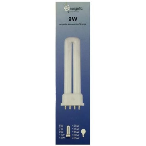 Energetic Lighting YDW9-U 2G7 9W 525lm L150mm bulb - energy saving - long life