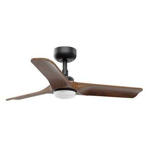 Energiespar Deckenventilator Heywood S Schwarz mit LED