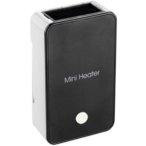 Energiesparende Sicherheitsheizung, tragbarer Mini-Ventilator für Schlafzimmer, Büro, schwarz