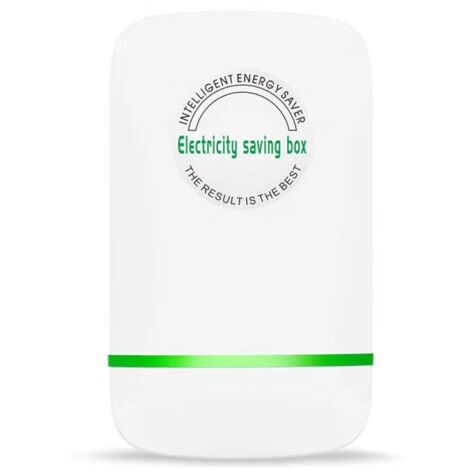 Energiesparer, 28000 W, echte Last, weiß, stabile Spannung, Energiesparbox, flammhemmender, langlebiger ABS-Innenraum (EU-Stecker 90 bis 250 V)