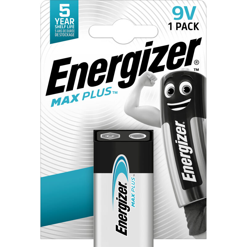 

Alcalina MAX PLUS - Pack de 1 pila Alcalina 9V MAX PLUS - Energizer