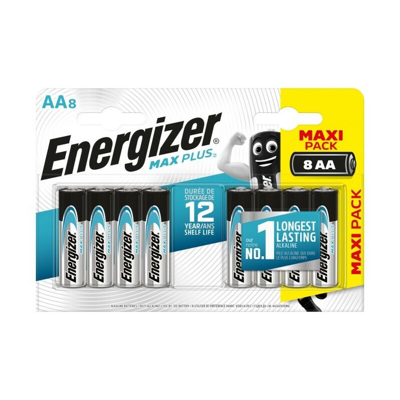 

Alcalina MAX PLUS - Pack de 8 pilas Alcalinas AA MAX PLUS - Energizer