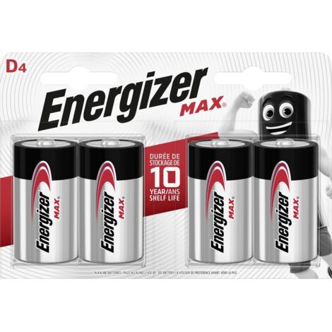 Energizer Alkaline Max Batterie Mono D 1,5 V, 4er Pack Batterie