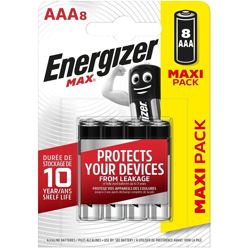 

Alkaline Max - Pack de 8 pilas Alcalinas MAX AAA - Energizer