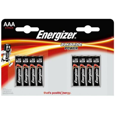 Energizer Alkaline Power Micro AAA 1,5 V, 8er Pack Batterien
