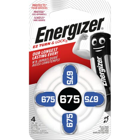 Energizer Batteria a bottone ZA 675 1.4 V 4 pz. 635 mAh Zinco-aria Hearing Aid PR44