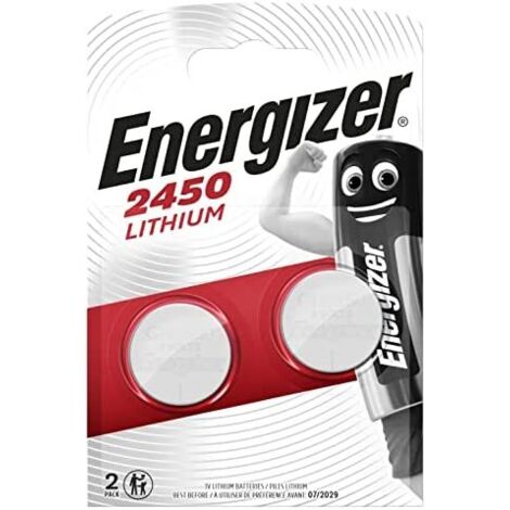 Energizer Cr2450 Batterie a Bottone al Litio da 3V 2 Pezzi
