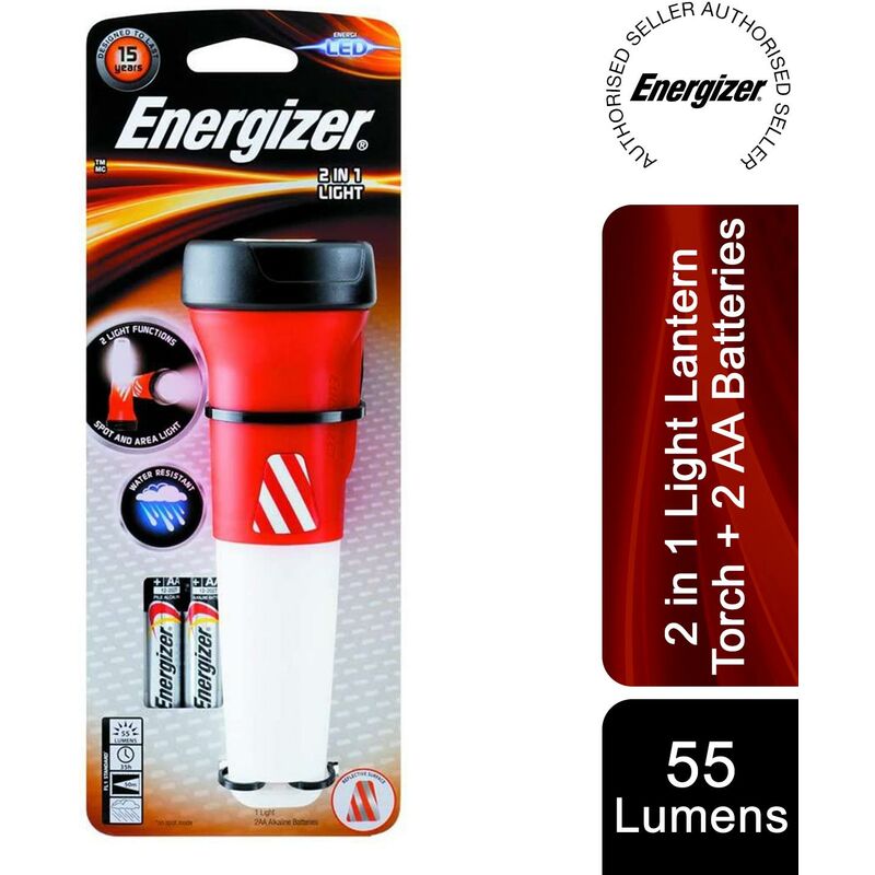 Energizer Full LED Lantern Torch + 2 AA Batteries
