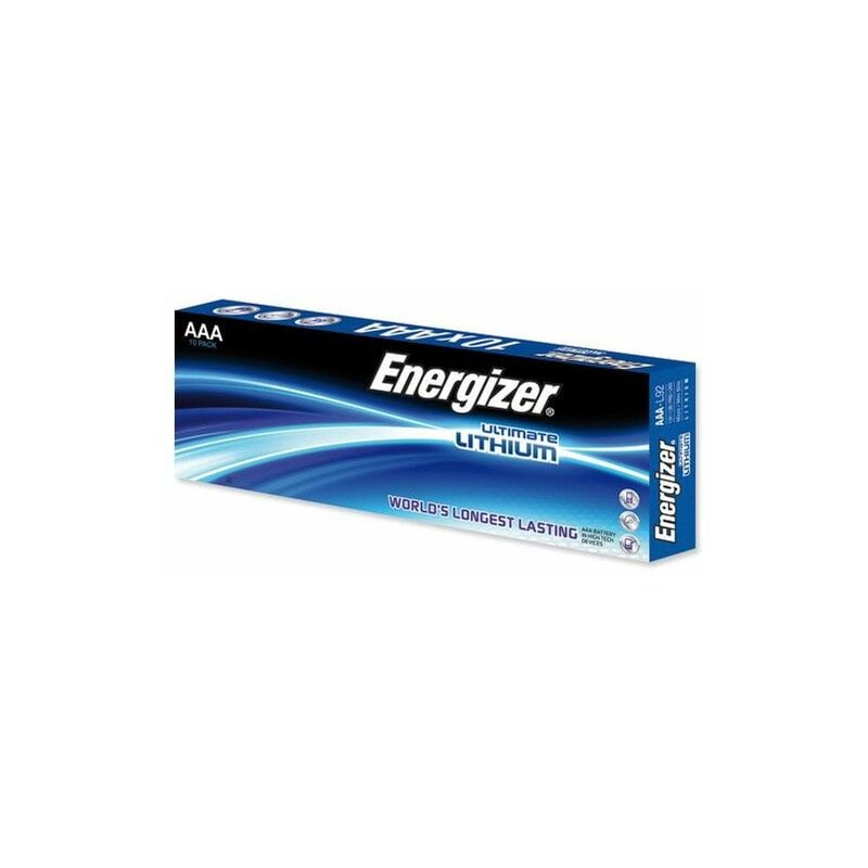 Boite de 10 piles Energizer L92 - Format LR03 - aaa - Ultimate - Lithium - 1.5V