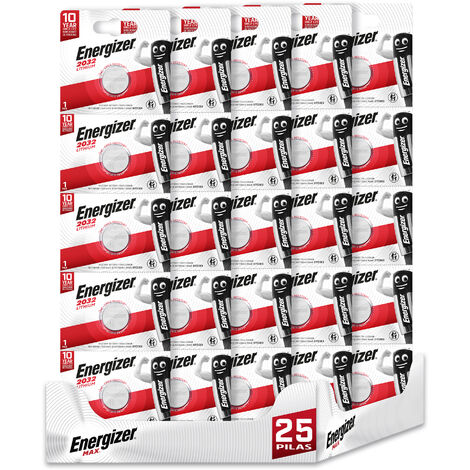 Energizer Lithium - Pack de 25 pilas CR2032 Litio. 3v