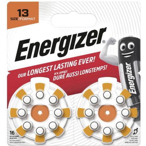 Energizer – Pile bouton ZA 312 zinc-air 1.45 V – Pack de 16 pièces – Technologie PowerSeal pour protection contre les fuites - Q497833