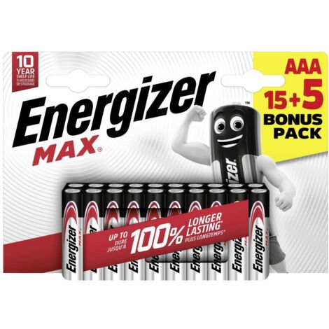 Energizer Max Batteria Ministilo (AAA) Alcalina/manganese 1.5 V 20 pz.