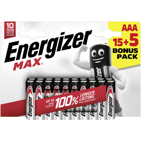 Energizer Max Micro (AAA)-Batterie Alkali-Mangan  1.5 V 20 St.