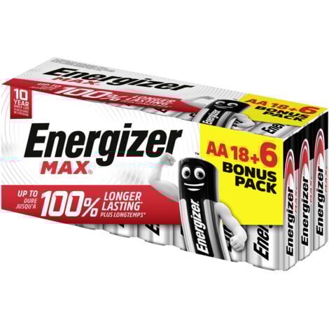 Energizer Max Mignon (AA)-Batterie Alkali-Mangan 1.5 V 24 St.