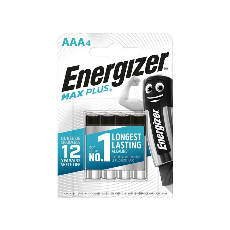 S13459 max plus aaa Alkaline Batteries (Pack 4) ENGMAXPAAA4 - Energizer