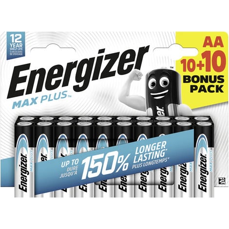 Energizer Max Plus Mignon (AA)-Batterie Alkali-Mangan 1.5 V 20 St.