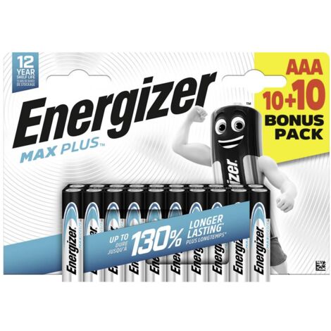 Energizer Max Plus Pile LR3 (AAA) alcaline(s) 1.5 V 20 pc(s) R043252