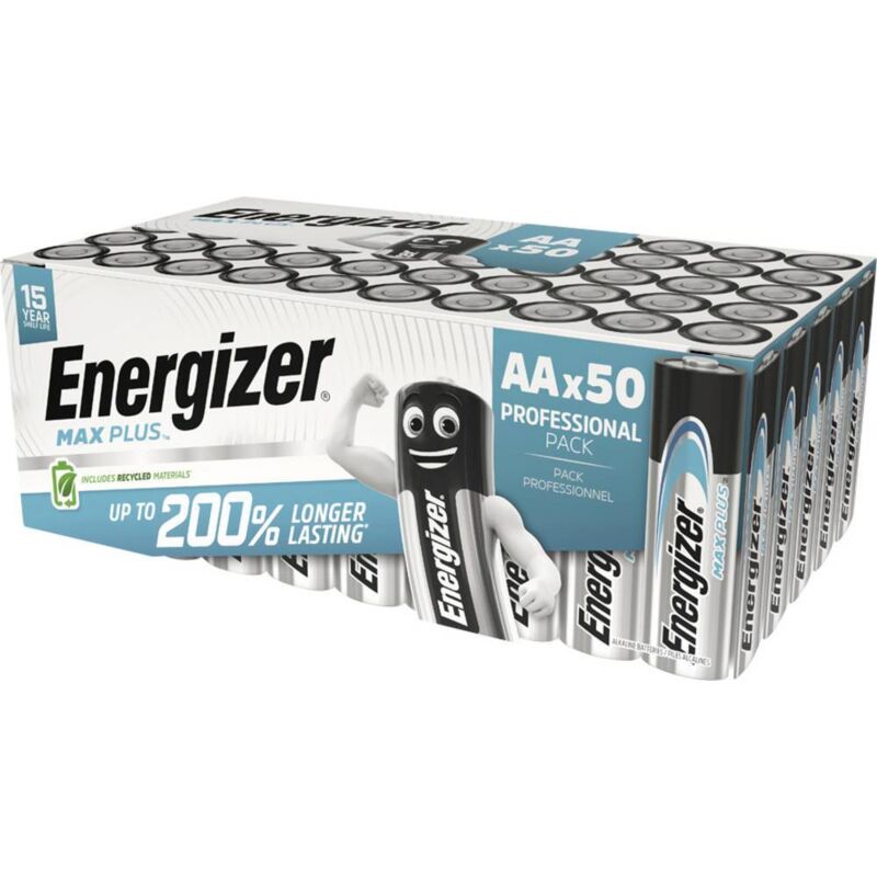 Energizer Max Plus Pile LR6 (AA) alcaline(s) 1.5 V 50 pc(s)
