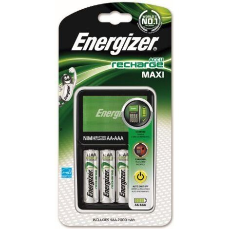 Energizer Maxi Charger inkl. 4-Mignon AA Akkuladegeräte