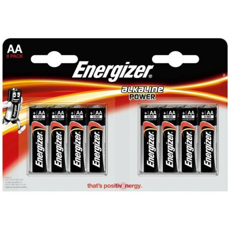 Energizer Pile AA Stilo Alkaline Power 1,5V Blister 8 Pezzi