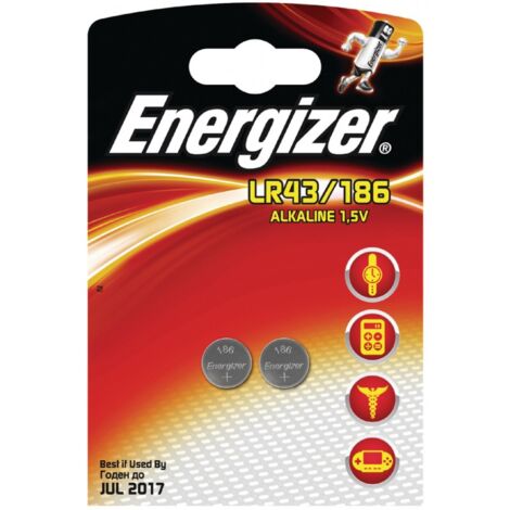 ENERGIZER Pile alcaline LR43 1.5 V 2-Blister