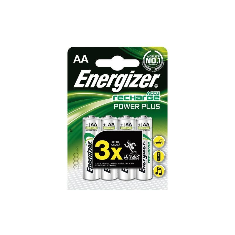 Energizer - Batterie rechargeable power plus hr6 2000mah aa pack 4