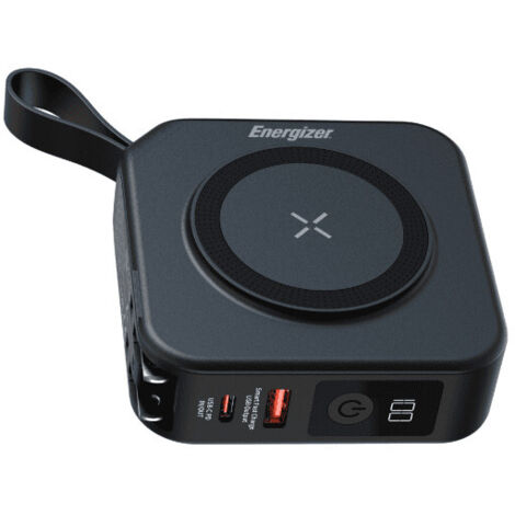 Energizer QM10001AC Power Bank 10000mAh Ricarica Wireless 15W Rapida Nero Batteria