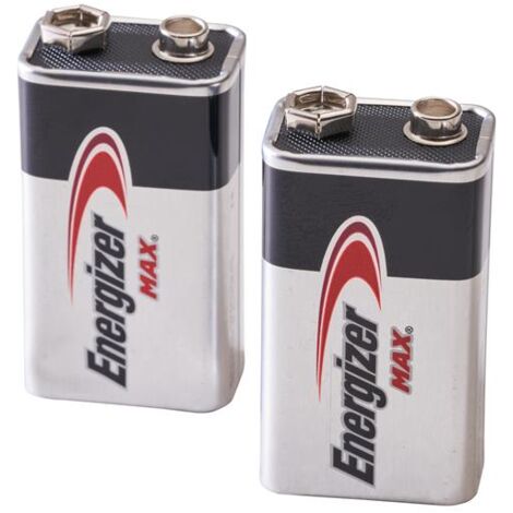Energizer S15280 Max 9V Batteries Pack 2 ENGMAXP9V2