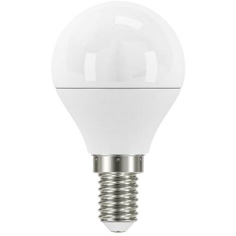 EDM Energizer S8841 LED SES (E14) Opal Golf Non-Dimmable Bulb, Warm White 470 lm 5.2W ENGS8841