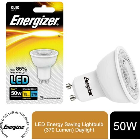 Energizer S9403 LED GU10 36 Non-Dimmable Bulb, Daylight 345 lm 4.2W ENGS9403