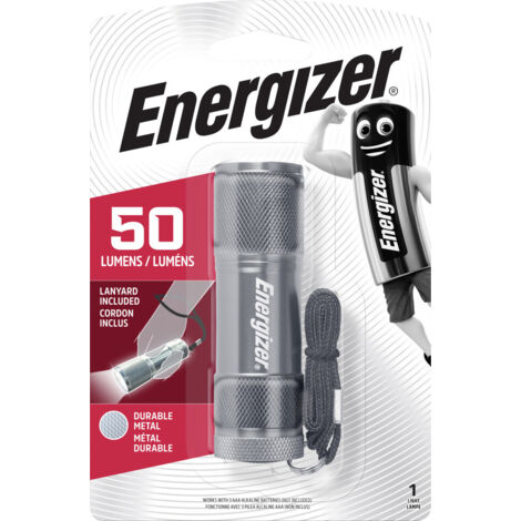 Energizer Taschenlampe 3 LED Metal Light silber, mit 3x AAA Batterien Taschenlampen