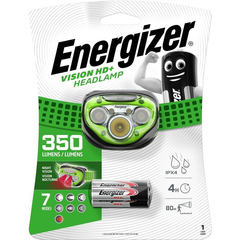 Image of Energizer - Torcia Frontale, Vision hd+ Lampada Frontale, Batterie Incluse