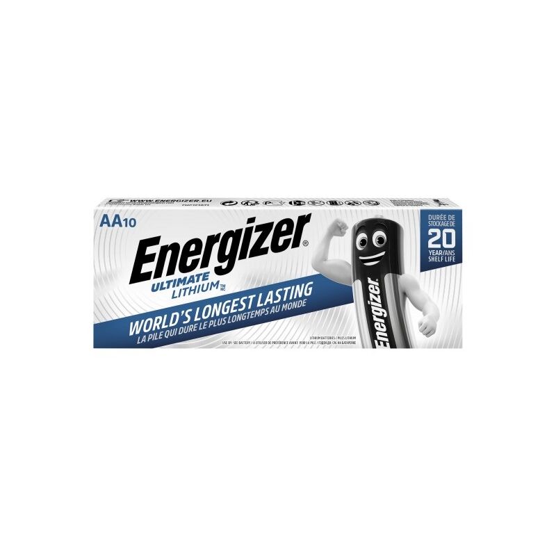 

Ultimate Lithium - Pack de 10 pilas Ultimate Lithium AA - Energizer