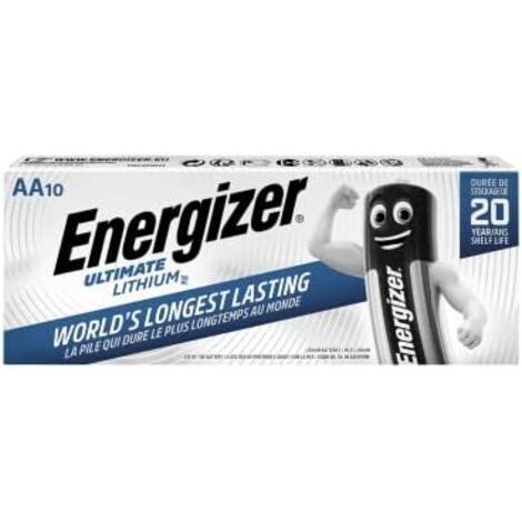 Energizer Ultimate Lithium - Pack de 10 pilas Ultimate Lithium AA